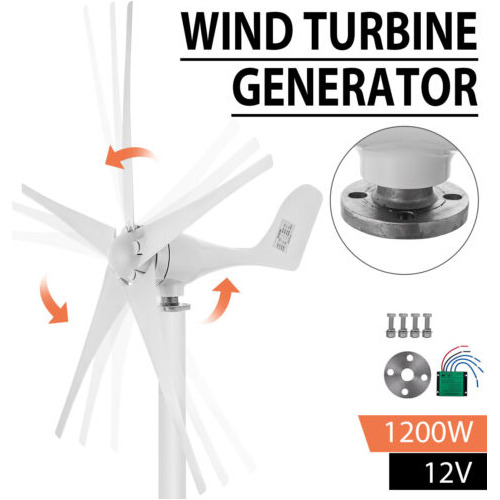 1200w Wind Turbine Generator 5 Blades Charger Controller W