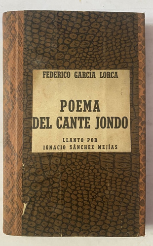Federico García Lorca / Poema Del Cante Jondo  C1
