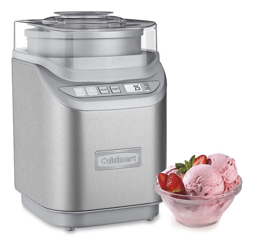 Máquina Para Hacer Helado Cuisinart Ice-70, Cromo Cepillado