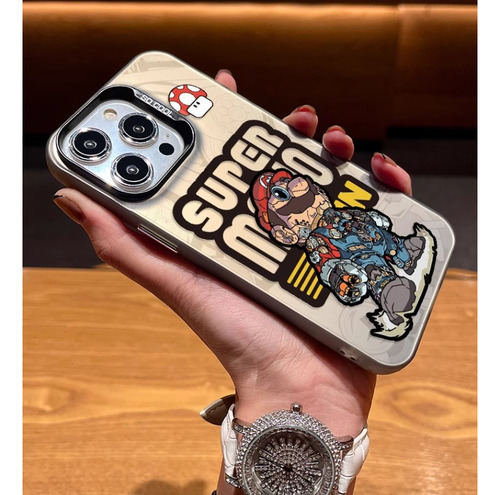 Funda De Mario Mecánico De Dibujos Animados Para Xiaomi/redmi