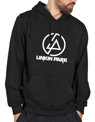 Buzo Con Capucha Linkin Park Algodón Cardado Premium Música