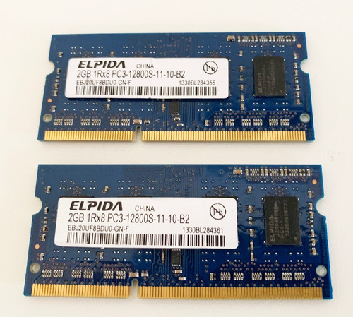 Imagem 1 de 4 de Apple Memoria Elpida 4gb Ddr3 12800 Macbook Macmini iMac