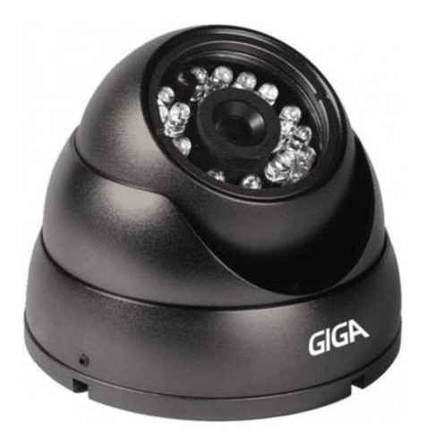 Câmera Giga Gs7025ed 1/3 Dome Effio 760h Infra 25m 3.6mm Cor Branca / Preta