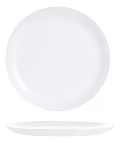 Juego De 4 Platos Modernos Trinche De Opal Diwali Luminarc Color Blanco