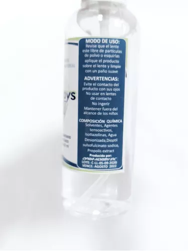 CLEAN GLASSES® LIMPIADOR ANTIEMPAÑANTE PARA ANTEOJOS Frasco spray