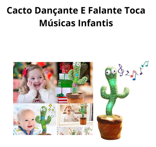 Baisec Cacto Repete A Fala Planta Dança Fala Toca Música Bri