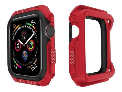 Carcasa Para Apple Watch Serie 3 38mm Rojo Con Negro