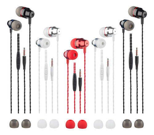 5 S Audifono Mando Distancia Microfono Findtop In Ear Laton