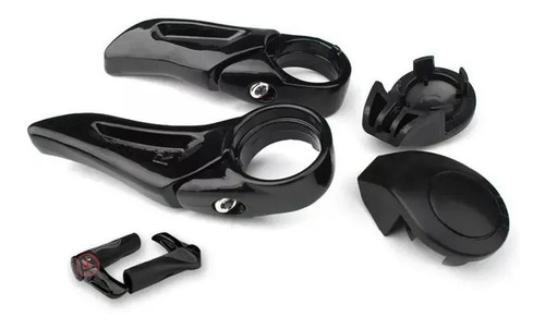 Imagem 4 de 8 de Manopla Anatômica Punho Bar End Apoio De Guidão Metal Ws-274