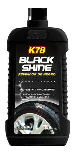 Revividor De Negro K78 -gomas & Plásticos 600ml Aroma Cherry