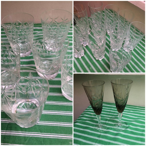 Imagen 5 de 6 de Juego De 92 Copas Y Vasos Varios, 2 Jarras No Envio Talladas