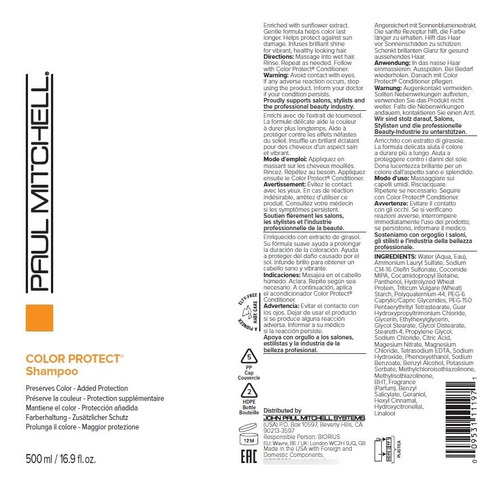 Shampoo Paul Mitchell Color Protect 500 Ml