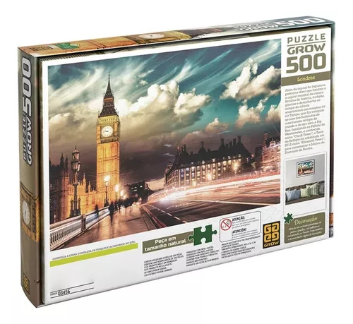 Jogo De Quebra Cabeça 1000 Peças Londres Big Ben