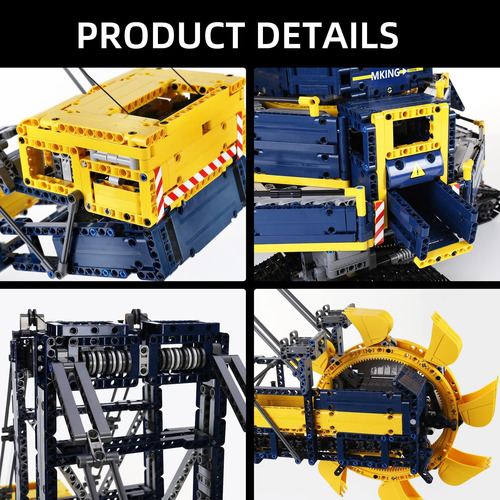 Kits De Construcción De Excavadora Con Rueda De Cubo Mould K