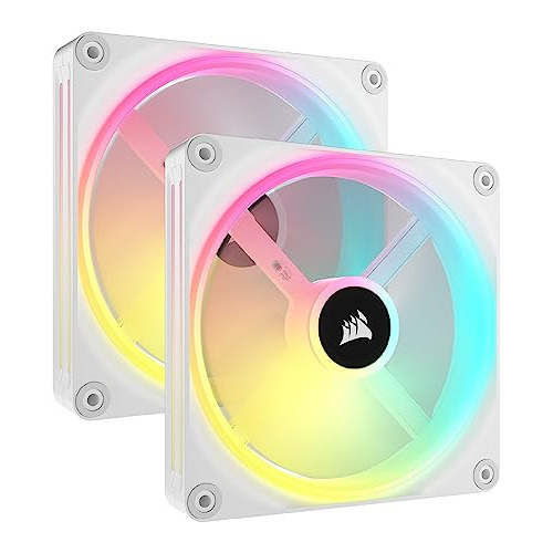 2 Coolers Corsair Icue Link Qx140 Rgb 140mm Blanco