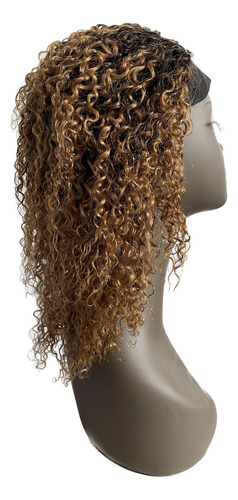 Perucas De Bandana Perucas De Cabelo Humano Cor Omber 35cm