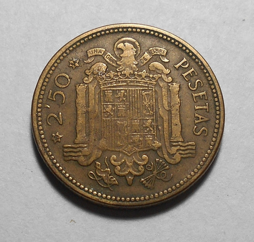 España 2,50 Pesetas 1953  * 54 - Francisco Franco - Km#785