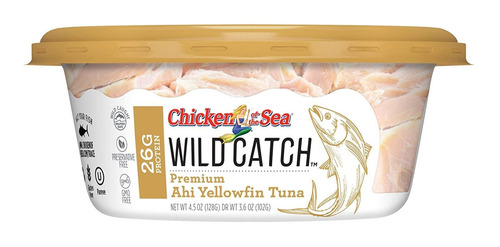 Chicken Of The Sea Wild Catch, Atún Amarillo Ahi, Tazas De 4