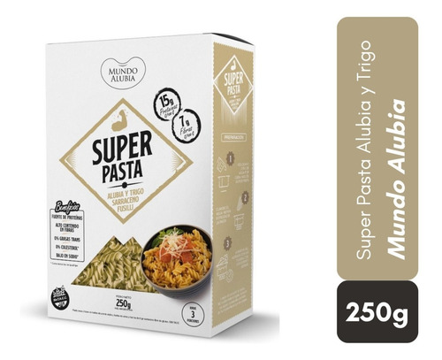 Super Pasta Alubia (sin Tacc) Proteica Trigo Sarraceno 250gr