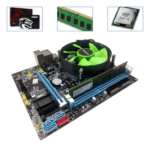 Kit I5 3470 + Placa H61 1155 + 16 Gb Ddr3 + Ssd 240 Gb