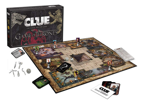 Juego De Mesa Usaopoly Clue, Producto Oficial De Game Of Thr