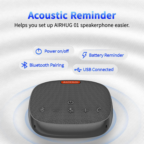 Altavoz Y Microfono De Conferencia Airhug, Bluetooth Spea...