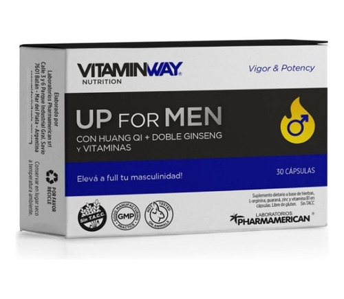 Up For Men Vitamin Way - Estuche X 30 Cápsulas