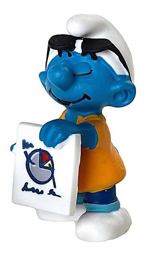 Figura De Acción Pitufo Encargado De Marketing De Schleich Los Pitufos