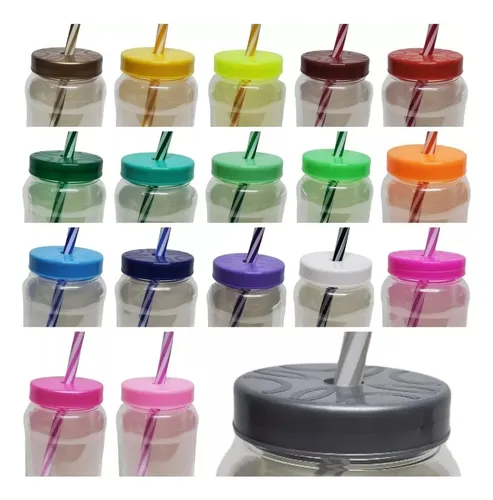 comprar Cilindro Termo, Masón Jar, Tapa Popote 100 Pzas 500ml