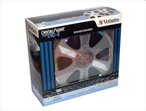 Mini Dvd-r Digital Movie Verbatim 1.4gb, 4x .