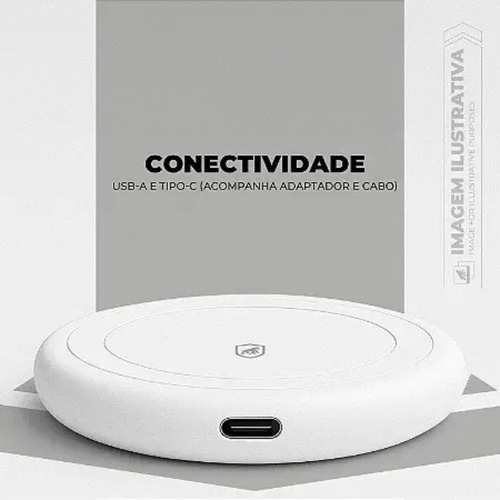 Carregador Wireless 3 Em 1 Gshield Discovery Magsafe Apple Watch AirPods Usb-a E Tipo-c Base Magnética Compacta