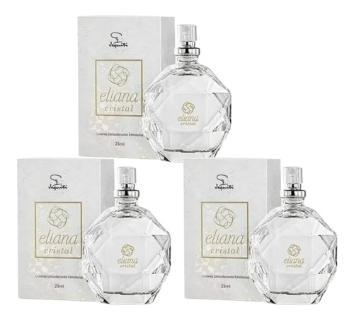 Imagem 1 de 1 de Colônia Eliana Cristal 25ml (3 Uni) - Jequiti
