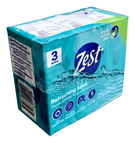 Paquete De 3 Zest Aqua 4 Oz. - 7350718:mL a $125990