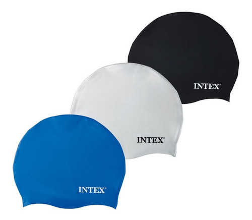 Gorra De Natación  Silicona Talle Único Intex  Pileta Unisex