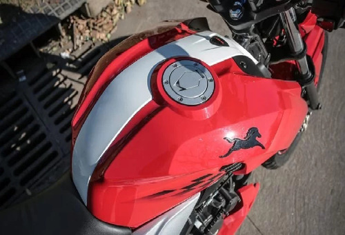Imagen 20 de 25 de Moto Naked Tvs Rtr 160 4v 2022 Roja En La Calle Patentada !!