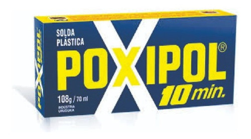Poxipol Adesivo Cola Epoxi Pastoso Cinza 108g / 70ml