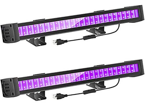 Faishilan 2pack Uv Led Black Light, 24w Blacklight Bar Con 5