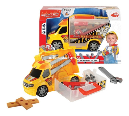 Camion De Mecanico Con Luz Sonido Dickie Toys Tapimovil Caja