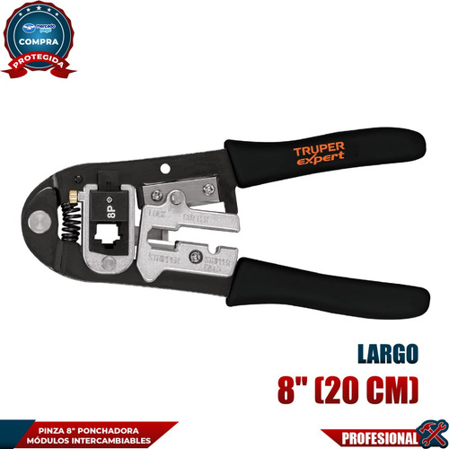 Pinza 8 Ponchadora, Módulos Intercambiables, Truper 18343