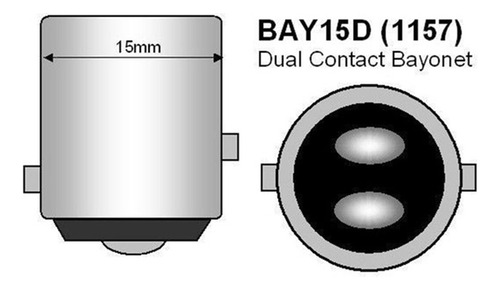 4 Piezas Rojas 1157 P21/5w Bay15d Superbrillantes 33 Smd 563