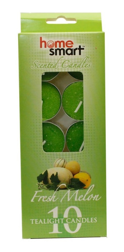 Velas Flotantes Tea Light Verde Aromatizada  10 Unds De 38mm