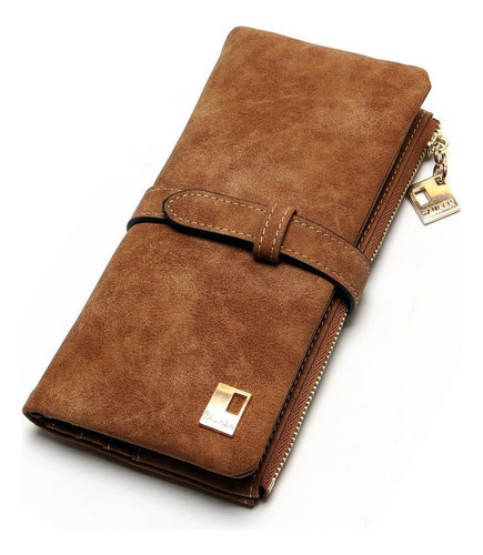 .. Monedero Cartera Larga Dama Mujer Piel Nubuck Original