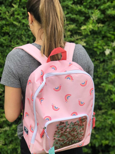 Set De Mochila Y Lunchera Oshkosh Arcoiris- Envio Gratis!