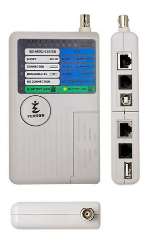 Testador De Cabos Rj45, Rj11,rj12, Bnc E Usb