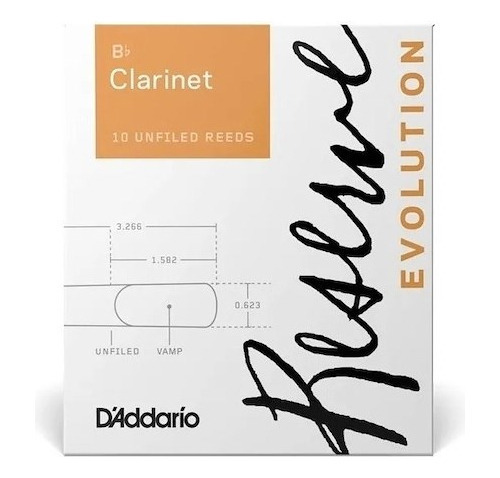 Cañas Daddario Reserve Evolution Para Clarinete Bb N3 X10