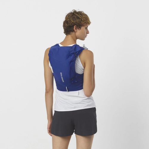 Mochila Hidratação Salomon Adv Skin 12 Trail Running Colete Cor Azul