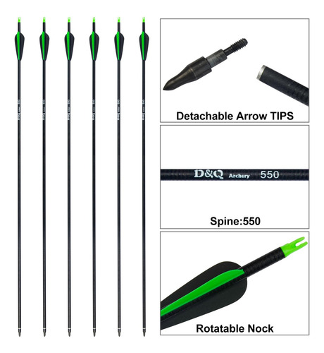 Arco Recurvo Dq Takedown 20-40lbs Para Adultos Y Jóvenes Black Ambidiestro