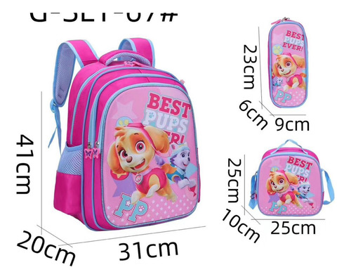 Mochila Para Niños Con Rueda De Silicon - Set De 3 Piezas