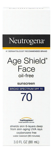 Protetor Solar 70 Spf Neutrogena Age Shield Face Oil Free