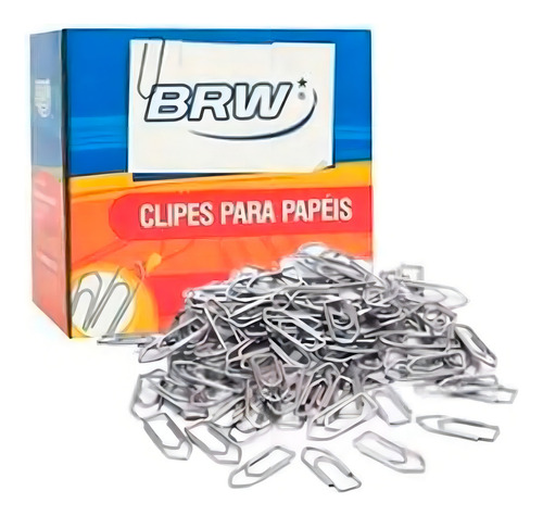 Clips De Papel Galvanizado Nº 0.0 Brw Caixa Com 500g
